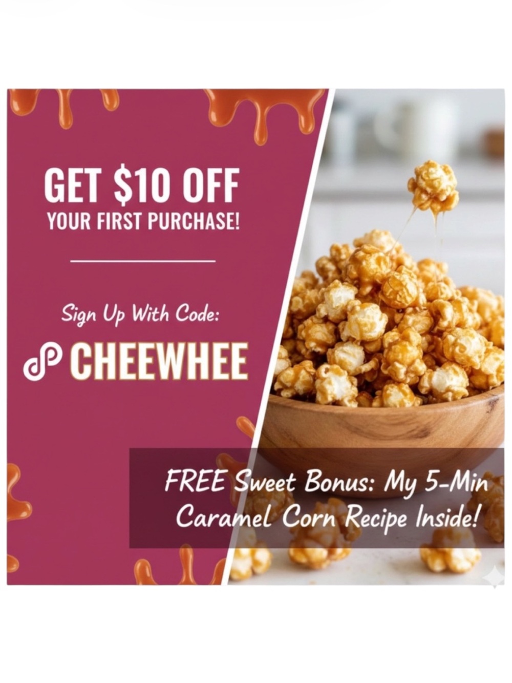 πΏ FREE $10 CREDIT + My Secret Caramel Corn Recipe! π¬ - Picture 3 of 4